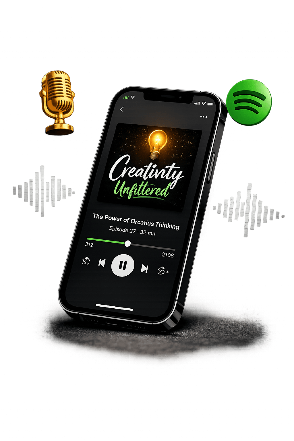 Creativity Unfiltered podcast mockup
